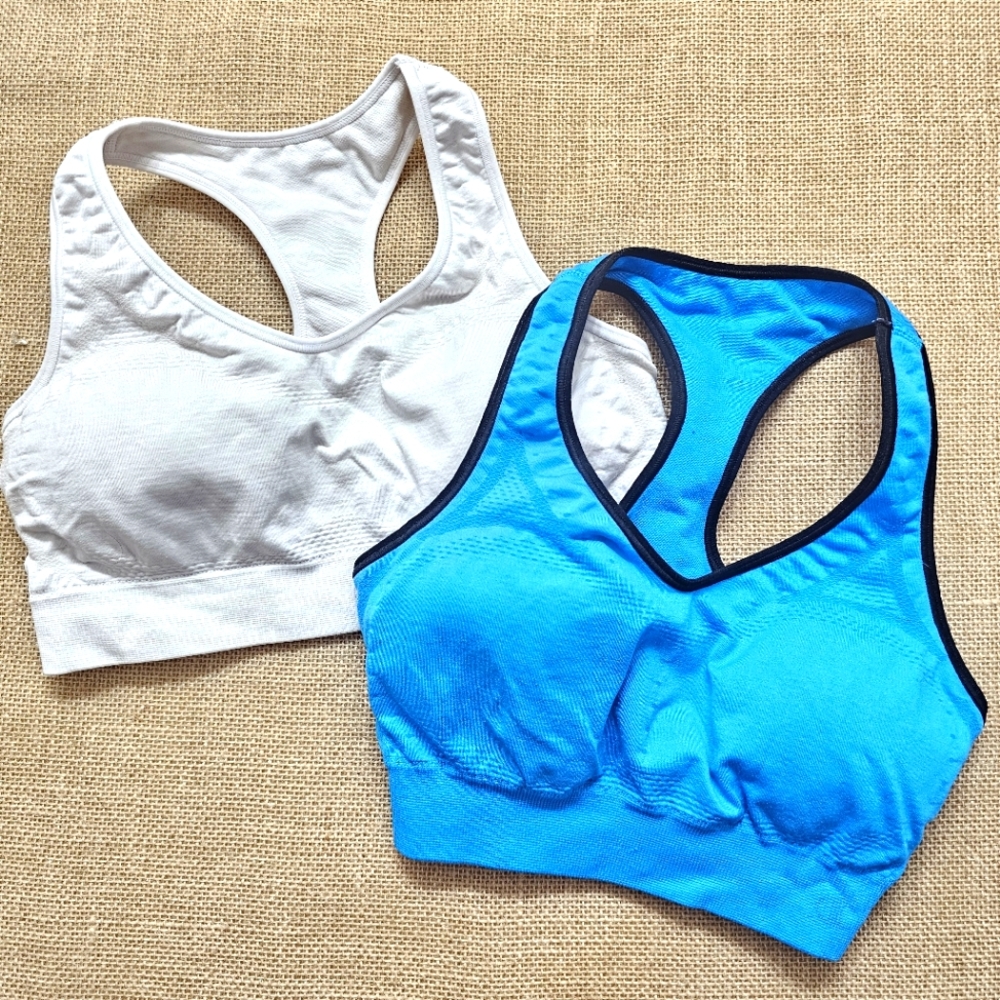 Champion Seamless Racerback Two Sports Bras Pack EUC Size Small
